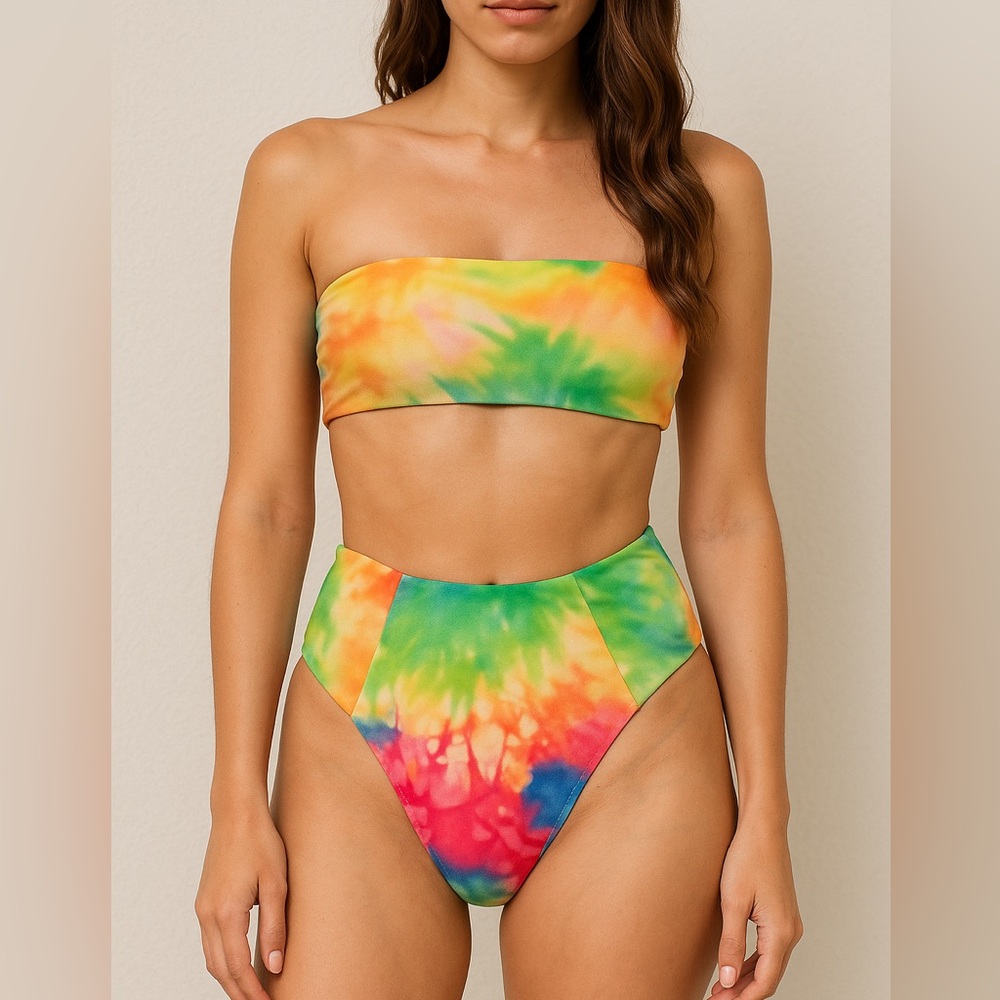 Shady Lady Colorful Tie-Dye Bikini Set